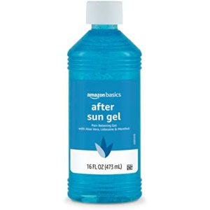 Amazon Basics After Sun Gel with Aloe, Lidocaine and Menthol, 16 Fluid Ounce (1 Pack) (Previously Solimo)