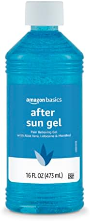Amazon Basics After Sun Gel with Aloe, Lidocaine and Menthol, Amazon Basics After Sun Gel with Aloe, Lidocaine and Menthol, 16 Fluid Ounce (1 Pack) (Previously Solimo)