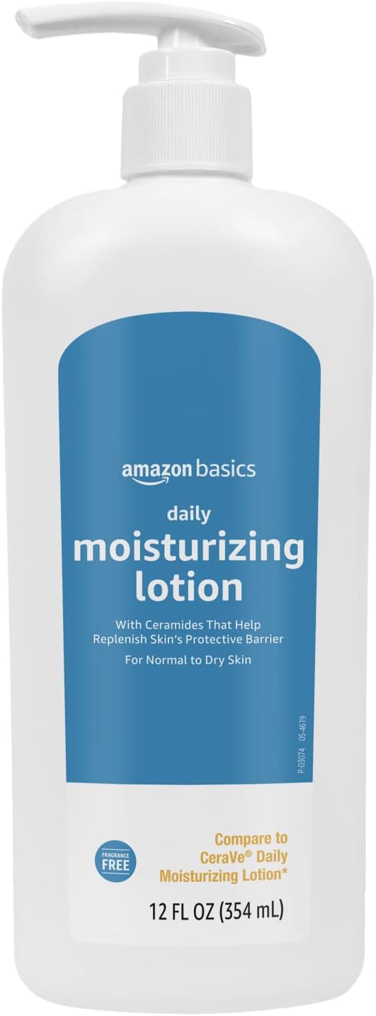 Amazon Basics Daily Moisturizing Lotion, 12 Fluid Ounces, 1-Pack Amazon Basics Daily Moisturizing Lotion, 12 Fluid Ounces, 1-Pack