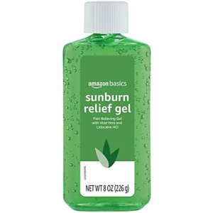 Amazon Basics Sunburn Relief Gel with Aloe Vera, 8 Oz (Previously Solimo)
