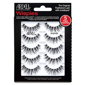 Ardell False Eyelashes Wispies Black, 1 pack (5 pairs of strip lashes per pack)