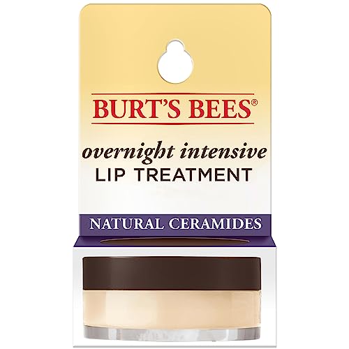 Burts Bees Overnight Intensive Lip Treatment with and Ceramides, Lip Burts Bees Overnight Intensive Lip Treatment with and Ceramides, Lip Hydrates Lips 8 Hours, Natural Origin, 0.25 oz