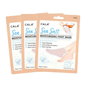 Cala Sea salt moisturizing foot mask 3 count, 3 Count