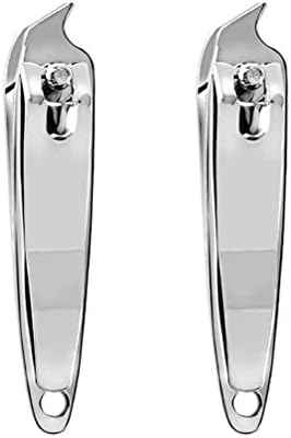 DNHCLL 2 PCS Metal Slanted Edge Nail Cutting Clippers Pedicure DNHCLL 2 PCS Metal Slanted Edge Nail Cutting Clippers Pedicure Manicure Tool Slanted Tip Cuticle Nail Clipper Cutter Nail Clipper Cutter Pedicure Manicure Tool