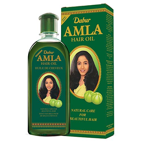 Dabur Amla Hair Oil - Amla Oil, Amla Hair Oil, Dabur Amla Hair Oil - Amla Oil, Amla Hair Oil, Amla Oil for Healthy Hair and Moisturized Scalp, Indian Hair Oil for Men and Women, Bio Oil for Hair, Natural Care for Beautiful Hair (300ml)