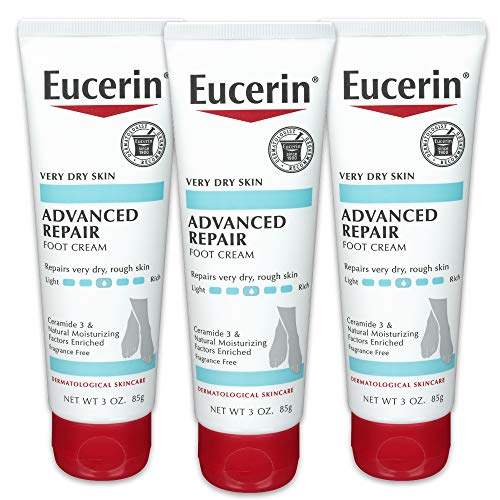 Eucerin Advanced Repair Foot Cream - Fragrance Free, Foot Lotion Eucerin Advanced Repair Foot Cream - Fragrance Free, Foot Lotion for Very Dry Skin - 3 oz. Tube (Pack of 3)