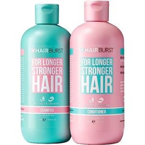 HAIRBURST Shampoo and Conditioner Set - SLS Free Hair Growth and Thickening Treatment for Women - Coconut and Avocado Scented - Suitable for All Hair Types, Promotes Strong and Healthy Hair