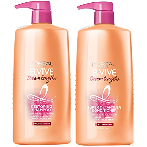 L'Oreal Paris Elvive Dream Lengths Shampoo and Conditioner Kit, Paraben L'Oreal Paris Elvive Dream Lengths Shampoo and Conditioner Kit, Paraben Free, 1 kit