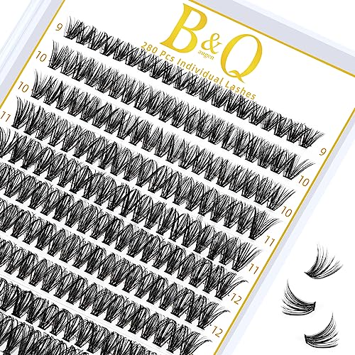 Lash Clusters 40D-0.07D-9-16MIX B&Q LASH Individual Lashes 280 Clusters False Lash Clusters 40D-0.07D-9-16MIX B&Q LASH Individual Lashes 280 Clusters False Eyelash 20D 30D 40D Lash Clusters Extensions Individual Lashes Cluster DIY Eyelash Extensions at Home (40D-0.07D,9-16MIX)