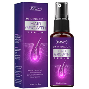 Minoxidil for Women Hair Growth - 2% Minoxidil with Biotin for Stronger, Thicker, and Longer Hair, Stop Thinning and Hair Loss, Hair Regrowth Treatment for Women, Biotin Hair Growth Serum Women- 1 Month Supply (60mL)