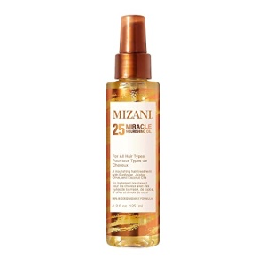 Mizani 25 Miracle Nourishing Oil | Lightweight, Nourishing Hair Oil | Leaves Hair Soft and Manageable | Fights Frizz | with Coconut Oil | for All Hair Types | 4.2 Fl Oz