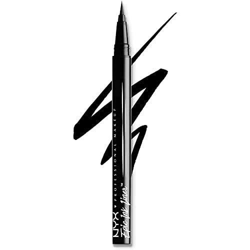 NYX PROFESSIONAL MAKEUP Epic Ink Liner, Waterproof Liquid Eyeliner - NYX PROFESSIONAL MAKEUP Epic Ink Liner, Waterproof Liquid Eyeliner - Black, Vegan Formula