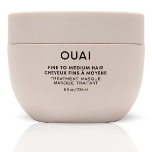 OUAI Fine to Medium Hair Treatment Masque - Repairs & Restores for Soft, Smooth & Strong Hair - Free of Parabens & Phthalates - 8 fl oz