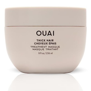 OUAI Thick Hair Treatment Masque - Repairs & Restores for Soft, Smooth & Strong Hair - Free of Parabens and Phthalates - 8 fl oz