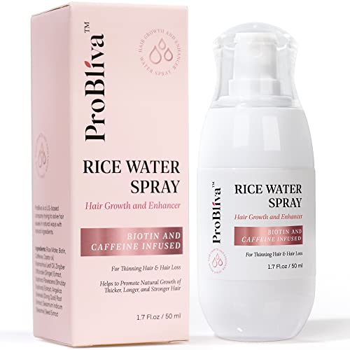 ProBliva Hair Growth Serum, Rice Water Spray for Hair Growth, ProBliva Hair Growth Serum, Rice Water Spray for Hair Growth, Rice Water for Hair Growth, Hair Growth for Women, Rice Water for Hair, Hair Loss Treatments for Women, with Biotin and Caffeine