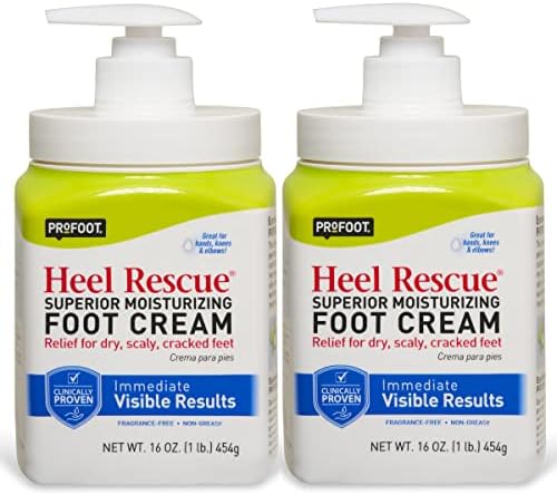 Profoot Heel Rescue Foot Cream 16 Ounce Bottle, 2 Pack, Profoot Heel Rescue Foot Cream 16 Ounce Bottle, 2 Pack, for Cracked, Calloused or Chapped Skin