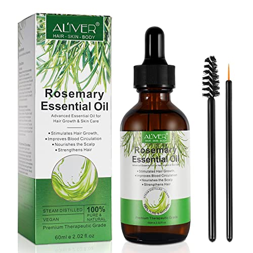 Rosemary Oil for Hair Growth,Rosemary Essential Loss Regrowth Treatment,Strengthens Hair,Nourishes Rosemary Oil for Hair Growth,Rosemary Essential Loss Regrowth Treatment,Strengthens Hair,Nourishes Scalp,Light Weight,Non Greasy,Improves Scalp Circulation For Men And Women 2.02 Oz