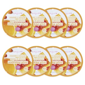 SpaLife Nourishing and Smoothing Honey & Almond Nourishing Hand Gloves 8 Pack