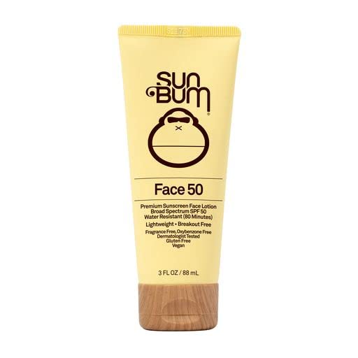 Sun Bum Original SPF 50 Sunscreen Face Lotion | Vegan Sun Bum Original SPF 50 Sunscreen Face Lotion | Vegan and Hawaii 104 Reef Act Compliant (Octinoxate & Oxybenzone Free) Broad Spectrum Fragrance-Free Moisturizing UVA/UVB Sunscreen with Vitamin E|3oz
