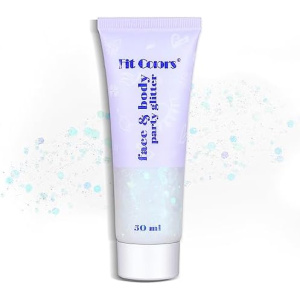 TEOYALL Long Lasting White Body Glitter Holographic Sparkling Cosmetic Grade Chunky Glitter for Face Hair (White)