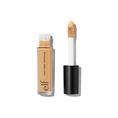 e.l.f. 16HR Camo Concealer, Full Coverage, Highly Pigmented Concealer With e.l.f. 16HR Camo Concealer, Full Coverage, Highly Pigmented Concealer With A Matte Finish, Crease-proof, Vegan & Cruelty-Free, Medium Sand, 0.2 Fl Oz
