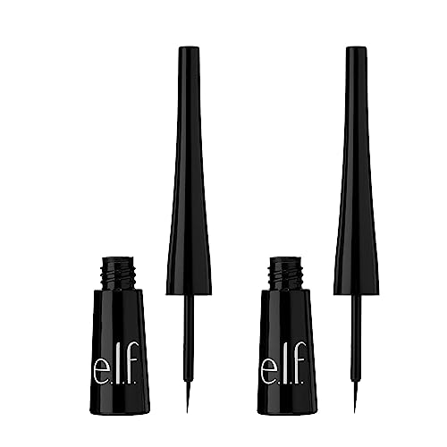 e.l.f. Expert Liquid Liner 2-Pack, High-Pigmented, Extra-Fine Liquid Eyeliner For e.l.f. Expert Liquid Liner 2-Pack, High-Pigmented, Extra-Fine Liquid Eyeliner For Precise Definition, Long-Lasting, Vegan & Cruelty-Free, Jet Black