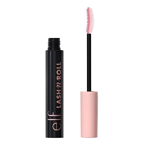 e.l.f. Lash 'N Roll Mascara, Curling Mascara For Visibly Lifted e.l.f. Lash 'N Roll Mascara, Curling Mascara For Visibly Lifted Lashes, Lifts & Separates Lashes. Long-Lasting Formula, Vegan & Cruelty-Free, Pitch Black