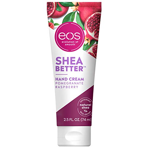eos Shea Better Hand Cream - Pomegranate Raspberry, Natural Butter eos Shea Better Hand Cream - Pomegranate Raspberry, Natural Butter Lotion and Skin Care, 24 Hour Hydration with Shea Butter & Oil, 2.5 oz