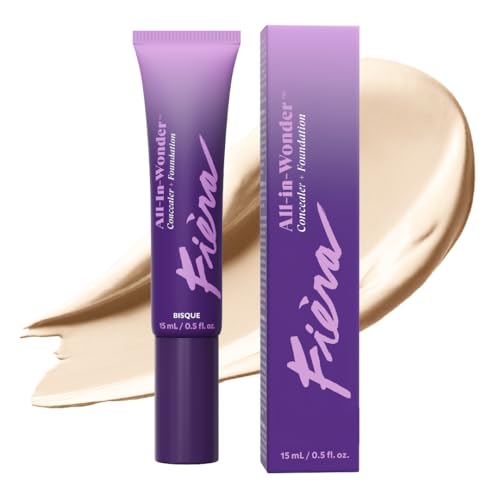 Fièra All-In-Wonder™ Concealer + Foundation – Full-Coverage, Crease-Proof, Hydrating Formula Fièra All-In-Wonder™ Concealer + Foundation – Full-Coverage, Crease-Proof, Hydrating Formula for Mature Skin, Blurs Fine Lines & Dark Circles, Radiant Second-Skin Finish – Bisque, 0.5 FL. OZ. / 15 ML