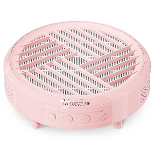 MelodySusie Compact Nail Dust Collector with Lightweight Design, Hpro 3800RPM MelodySusie Compact Nail Dust Collector with Lightweight Design, Hpro 3800RPM Portable Nail Vacuum Fan with 3 Suction Modes, Reusable Filter & Easy-Control for Beginners, Nail Students & Home Use,Pink